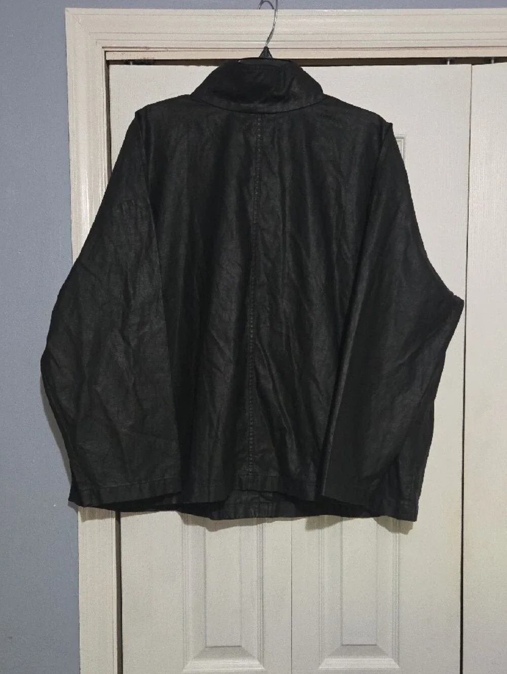 Eileen Fisher Black Jacket - Organic Cotton And Linen - Picture 2 of 5